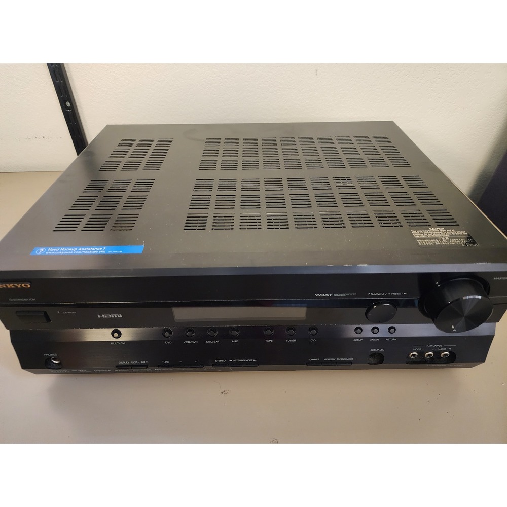 Onkyo HT-R337 AV Receiver Black Home Theater HDMI WRAT Surround Sound